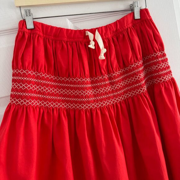 Sofie D'Hoore "Saudad" Cotton Skirt in Poppy Red, size 34. (fits size XS/S ish) - Picture 7 of 11